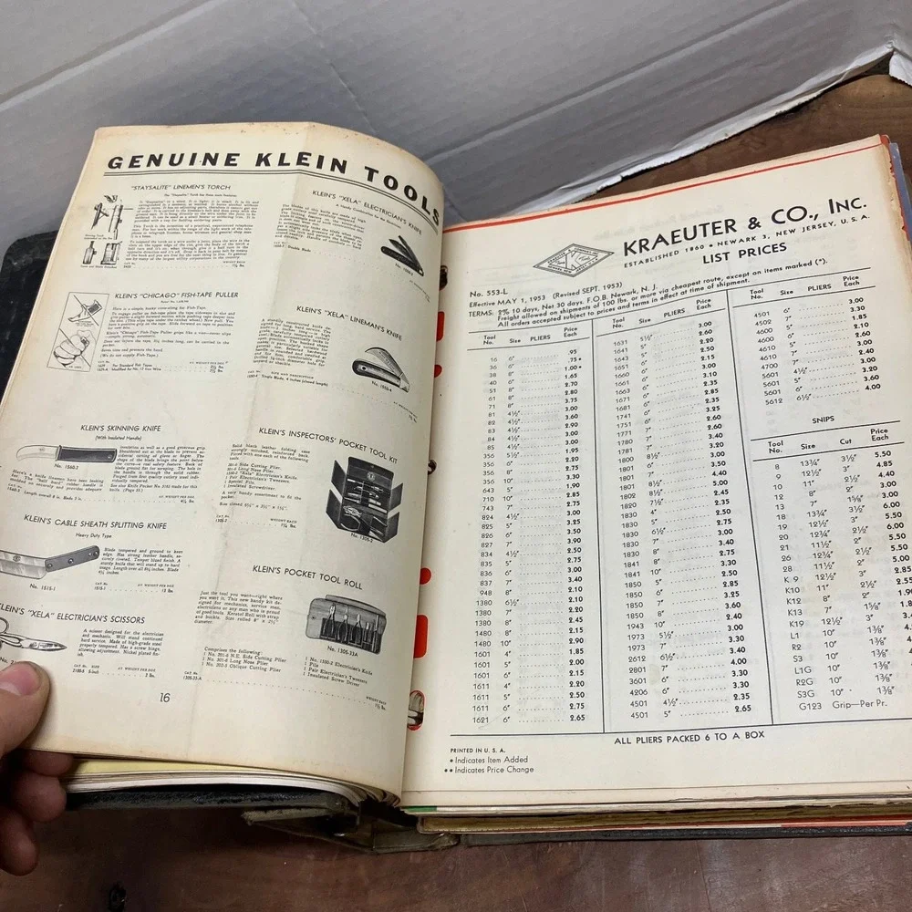 Westinghouse Vintage Tool Catalogs Binder 1952-1953 Industrial Collectible